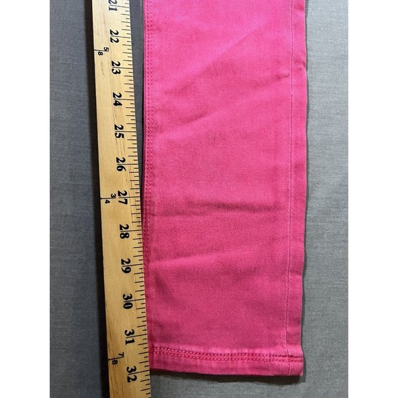 Maxime Cossoguy Jeans Womens 27‎ Pink Denim Pocketed Belted Zip Ladies 27x32 - Picture 12 of 13